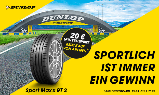 Dunlop Reifen Aktion 2023- Reifen kaufen und Gutschein sichern.