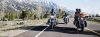 Skupina kolesarjev Harley-Davidson na odprti cesti