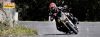 Dunlop's RoadSmart III tyre on a BMW R1200 RS, taking a corner on a country road