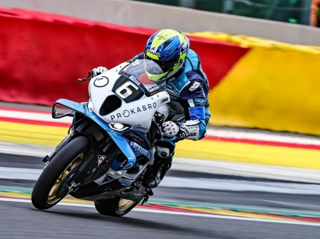 Dunlop tires provide confidence in mixed conditions at 8 Hours of Spa Motos.