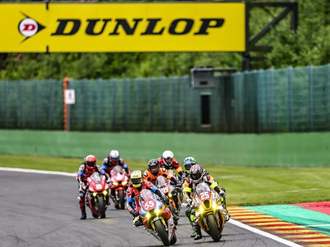 Dunlop tires provide confidence in mixed conditions at 8 Hours of Spa Motos.