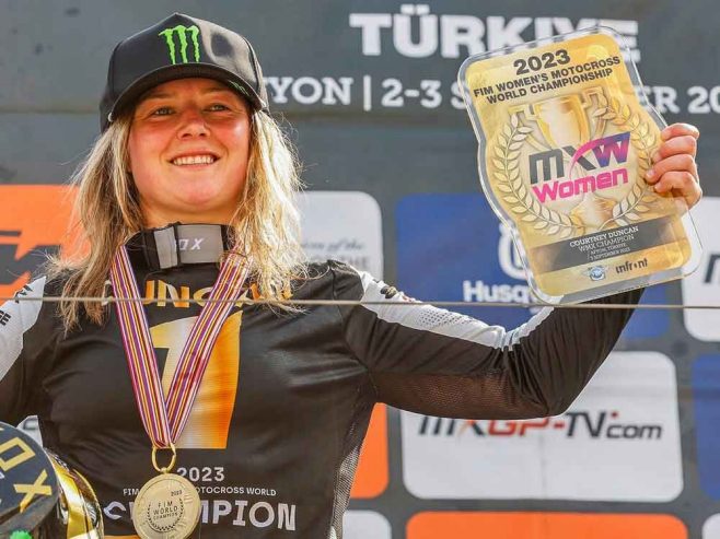Dunlop rider Courtney Duncan crowned 2023 Women’s Motocross champion