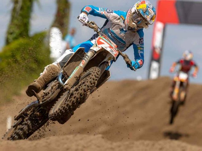 MX2 championship leaders praise performance of “excellent” Dunlop tires.