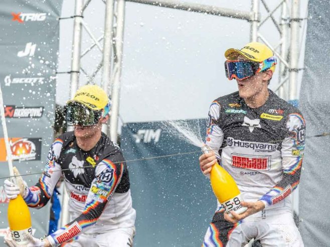 MX2 championship leaders praise performance of “excellent” Dunlop tires.