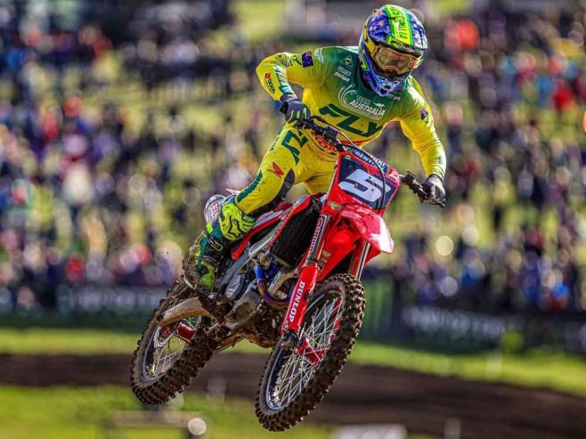 Team Australia leads Dunlop podium domination at 2024 Motocross of Nations.