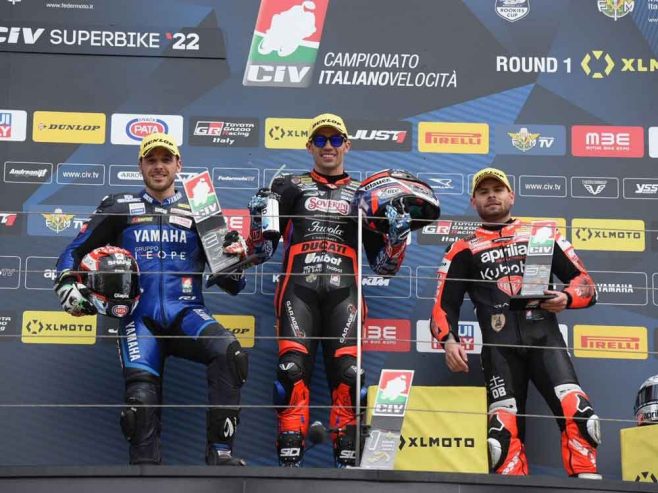 Un inizio veloce al CIV SuperBike per i pneumatici Dunlop.