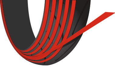Grafik der Dunlop Jointless-Profiltechnologie