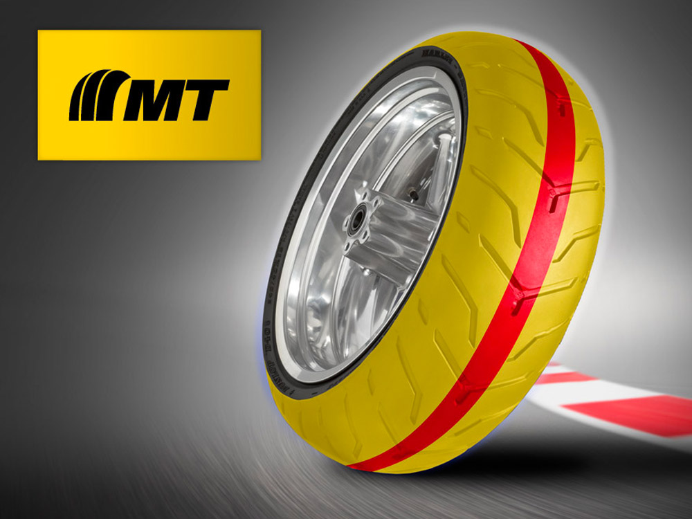 Grafik der Dunlop Multi-Tread (MT) -Technologie