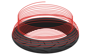 Dunlop Jointless Belt Construction Grafik