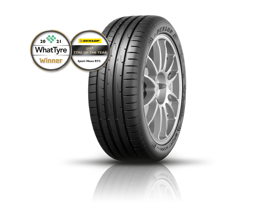 Dunlop Sport Maxx RT 2 wins What Tyre UHP Tyre of The Year 2021