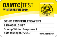 Dunlop Winter Sport 2 Highly Recommended in OAMTC 2019 Winer Tyre Test