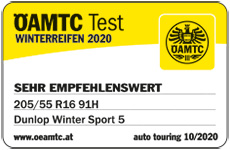 OATC 2020 Winter Tyre Test - Dunlop Winter Sport 5 Highly Recommended