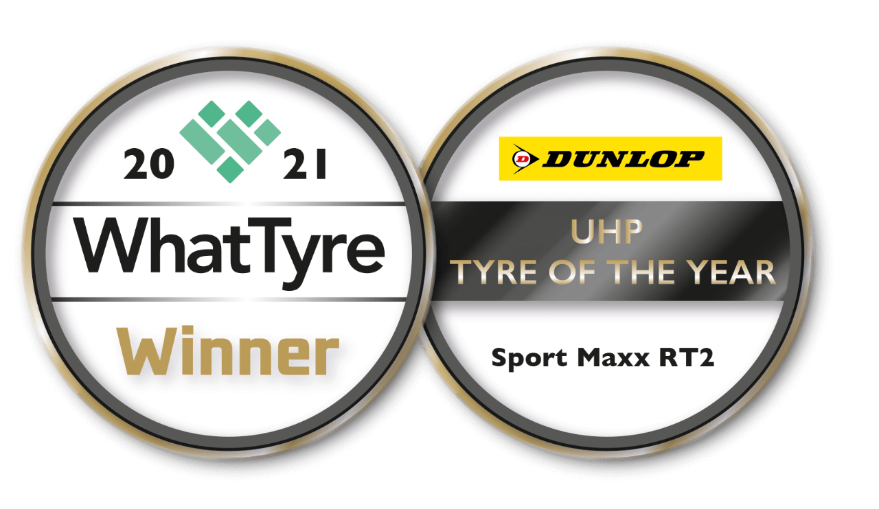Dunlop Sport Maxx RT 2 wins What Tyre UHP Tyre of The Year 2021