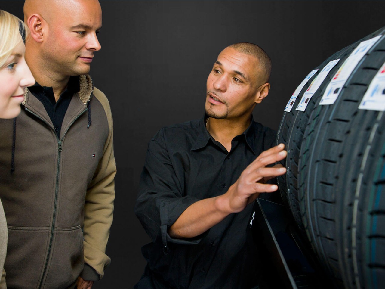 talking to dealer - car tyres