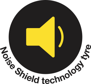 Dunlop Noise Shield Technology Tyre icon, designed to minimise cabin noise