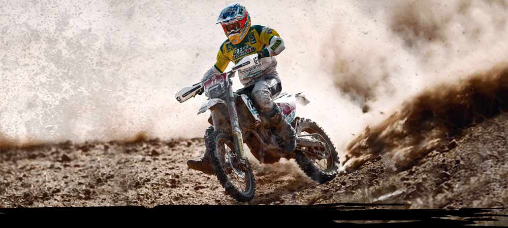 Daniel Sanders racing on Geomax EN91 tyres