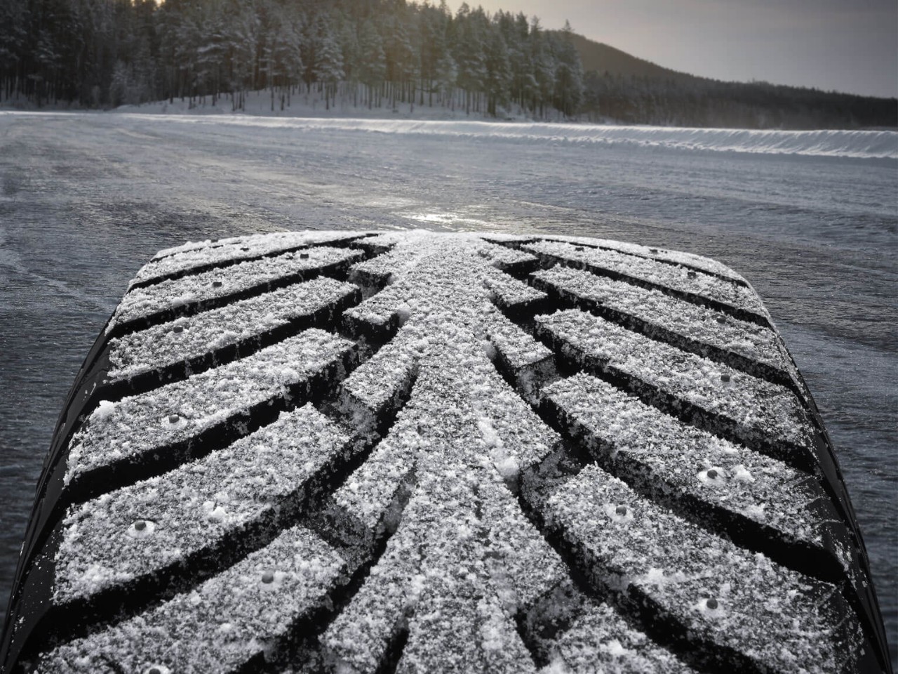 Close up of car tyre