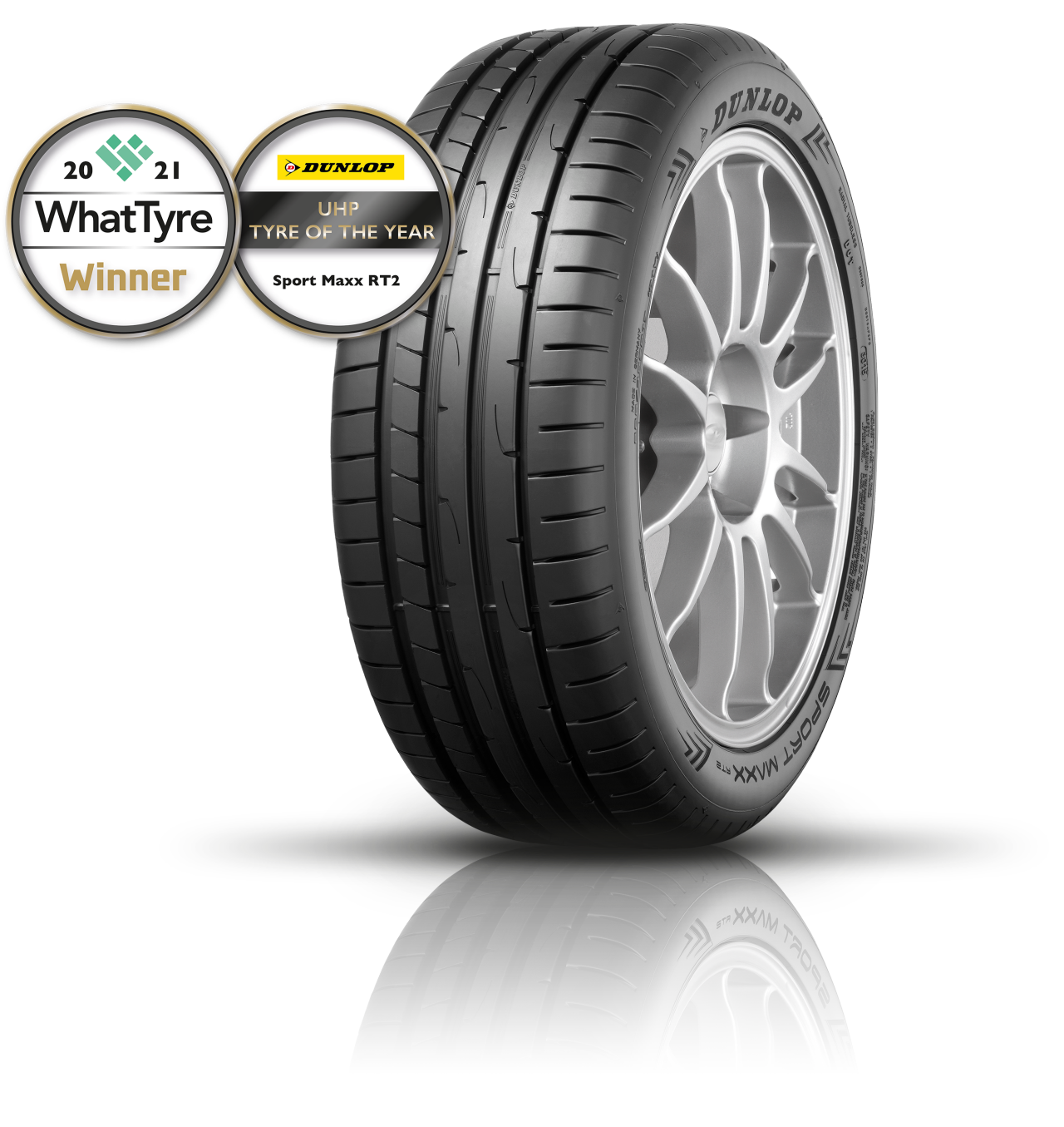 Dunlop SportMaxx RT Winner of What Tyre UHP Tyre of The Year 2021