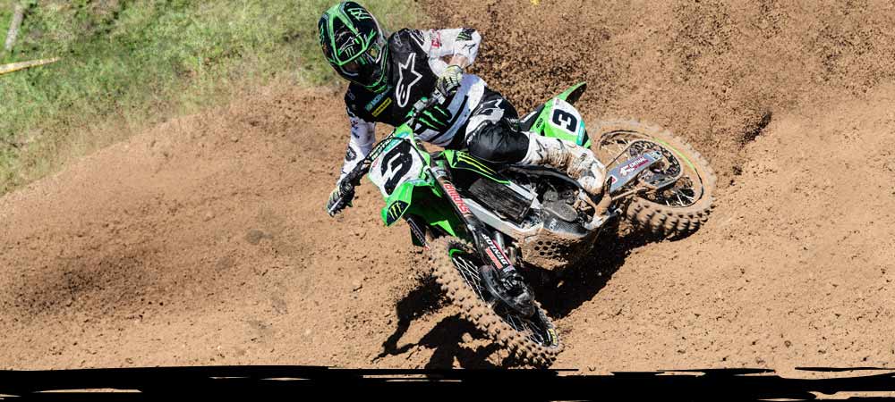 MXGP Romain Febvre racing on Dunlop Geomax MX33 tyres