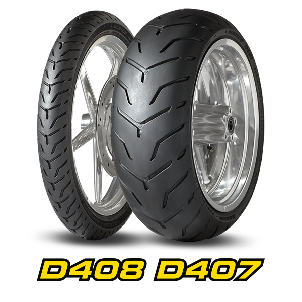 Packshot et logo Dunlop D408/D407