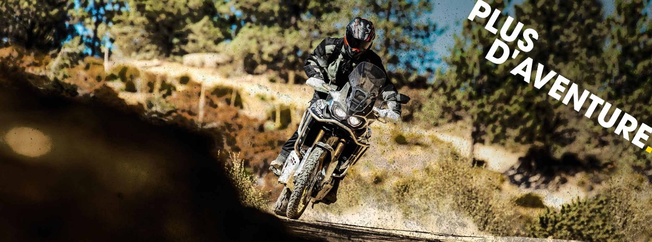 Pilote BMW sur pneus Dunlop Trailmax Mission