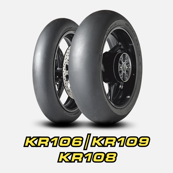 Dunlop KR106 / KR108 baanband packshot en logo