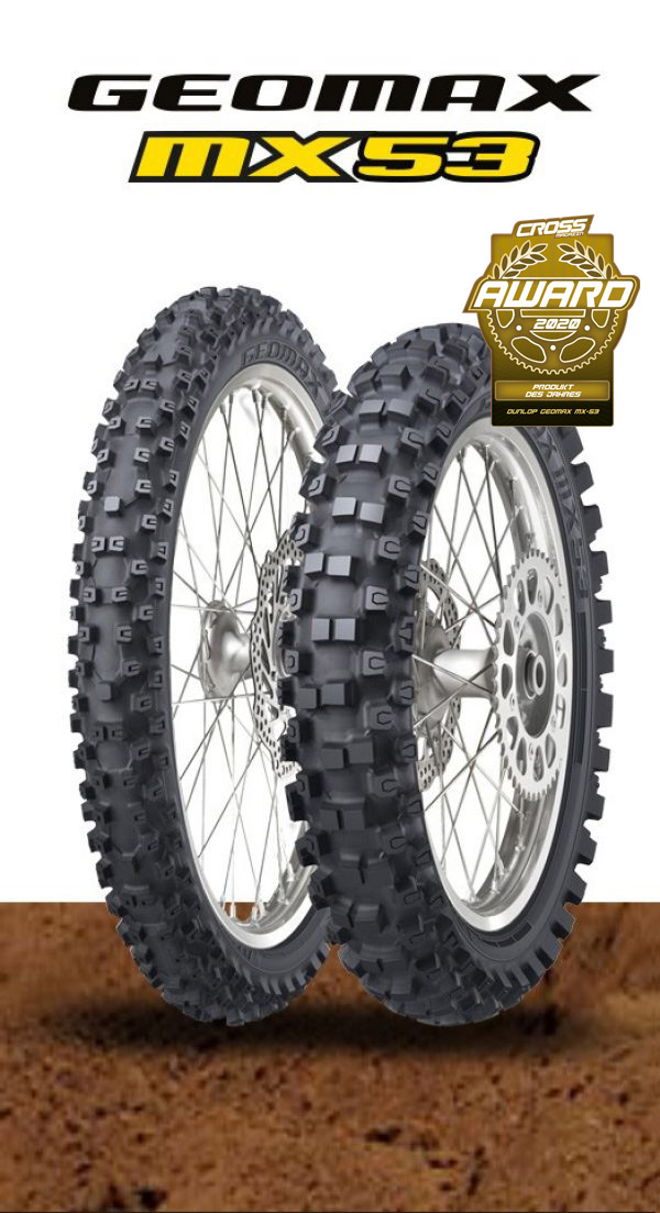 Terreng for Dunlop Geomax MX53 dekk