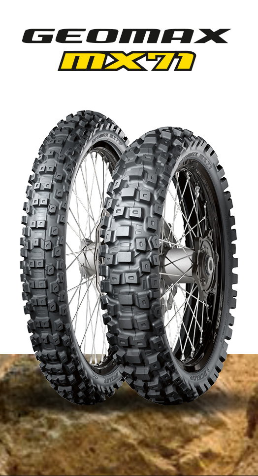 Terrenos para os pneus Dunlop Geomax MX71