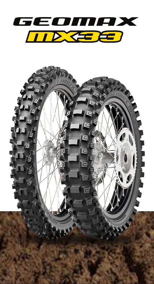 Terrenos para os pneus Dunlop Geomax MX33